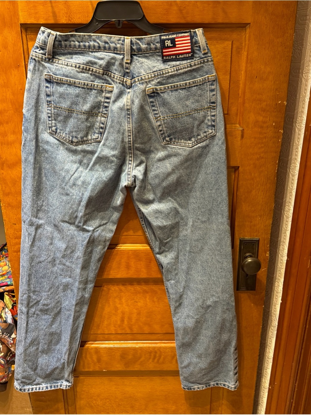 Vintage Ladies Polo Jeans Co Ralph Lauren Jeans Flag Patch Actual Measure  30x30